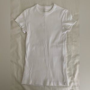 Daily T-Shirt Ribbed White from Djerf Avenue
